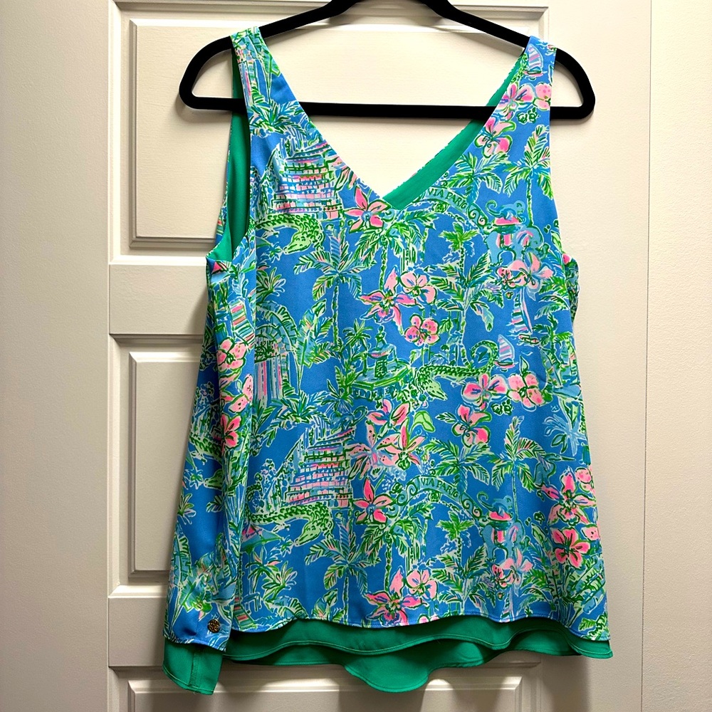 Lilly Pulitzer Florin Reversible Top Size M